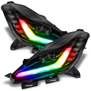Chevrolet Corvette C7 Headlight Halo Ring Emitter Set - ORACLE Lighting - Dynamic ColorSHIFT with Switchback Turn Signals - `14-`19